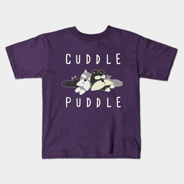 Cuddle Puddle Kids T-Shirt by Danger Dog Design